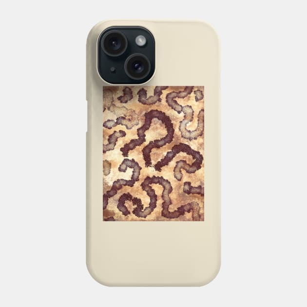 Abstract in Earth Tones Phone Case by Minxylynx4