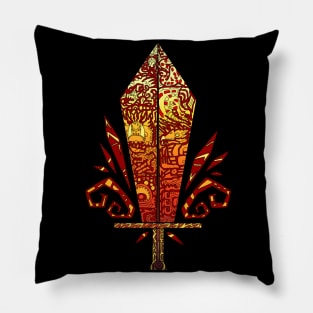 Great sword cuts butt Pillow