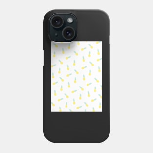 Pineapple, Pineapples pattern, Print, Tropical, Yellow, Pattern, Funny art, Modern art, Wall art, Print, Minimalistic, Modern Phone Case