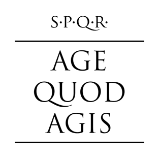 Latin quote Age quod agis T-Shirt