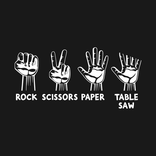 Rock Paper Scissor Table Saw Carpenter by Wakzs3Arts