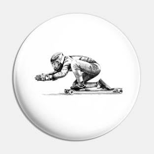 Londboard skater Pin