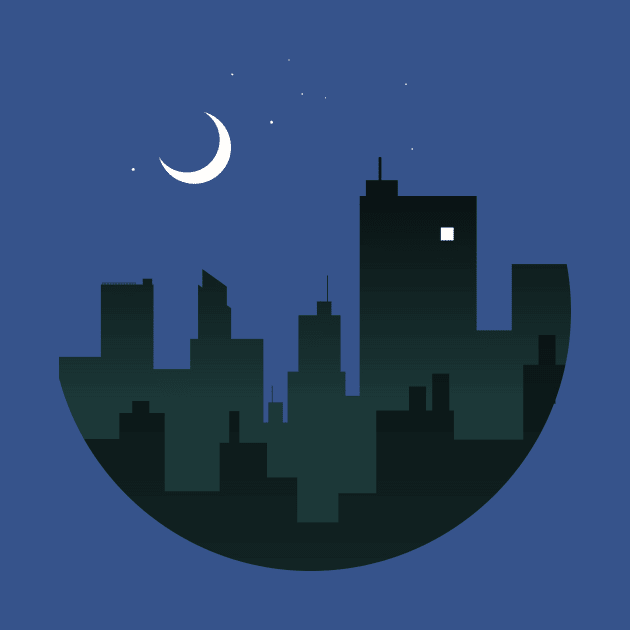 Sleeping Night City by Digster