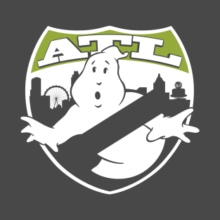 ATL Ghostbusters Stylized, Dark Transparent + Green T-Shirt