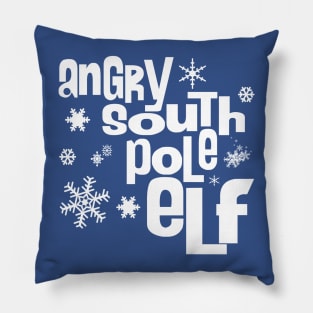 Angry South Pole Elf Pillow