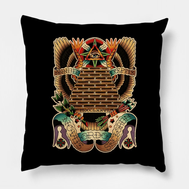 Illuminati Pillow by Don Chuck Carvalho