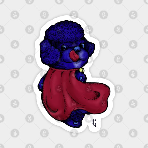 Super Poodle Magnet by Sutilmente