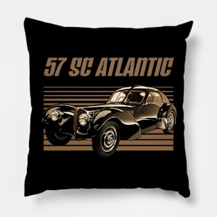 Bugatti 57 SC Atlantic 1938 Awesome Automobile Pillow