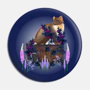 Pine Marten Love Pin