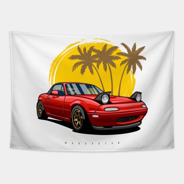 Miata NA Tapestry by Markaryan