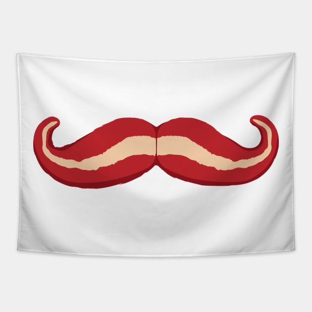Bacon Mustache | funny | Comical | Stache | Tapestry by Bravo Design Den