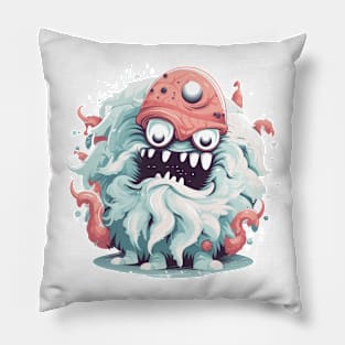 creepy funny monster Pillow