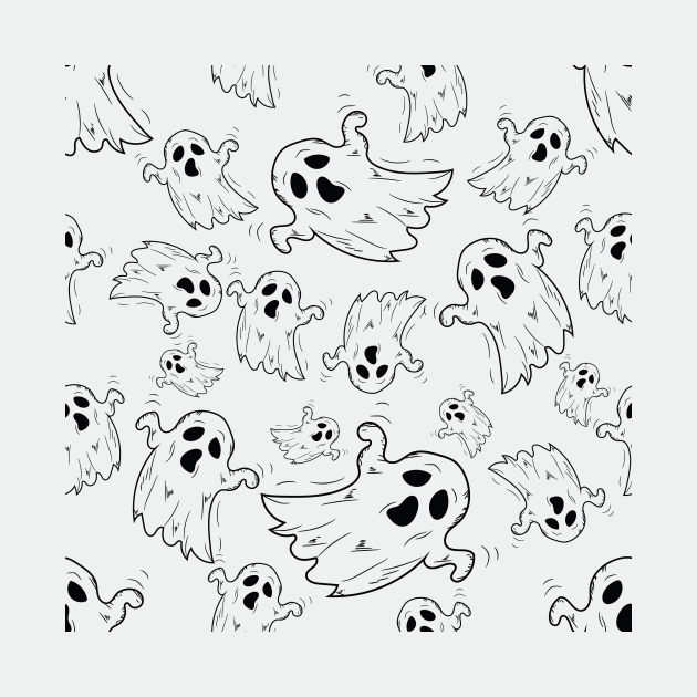 Ghosts by Little Black Bird Designs