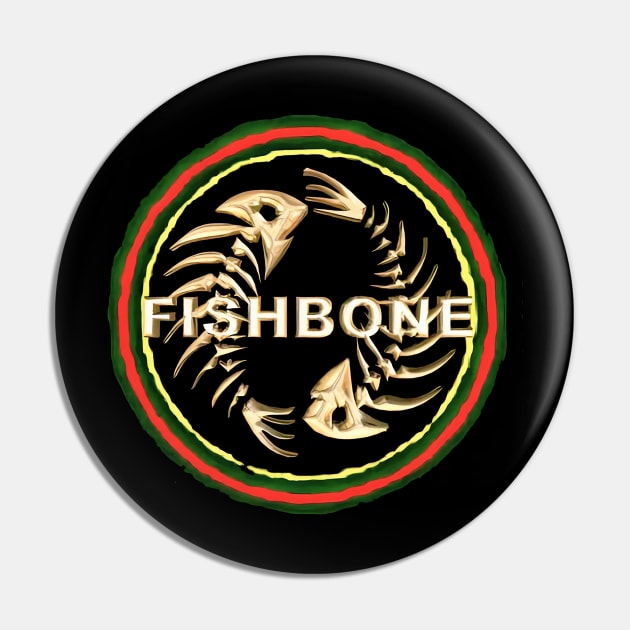 FISHBONE Pin by My Daily Art