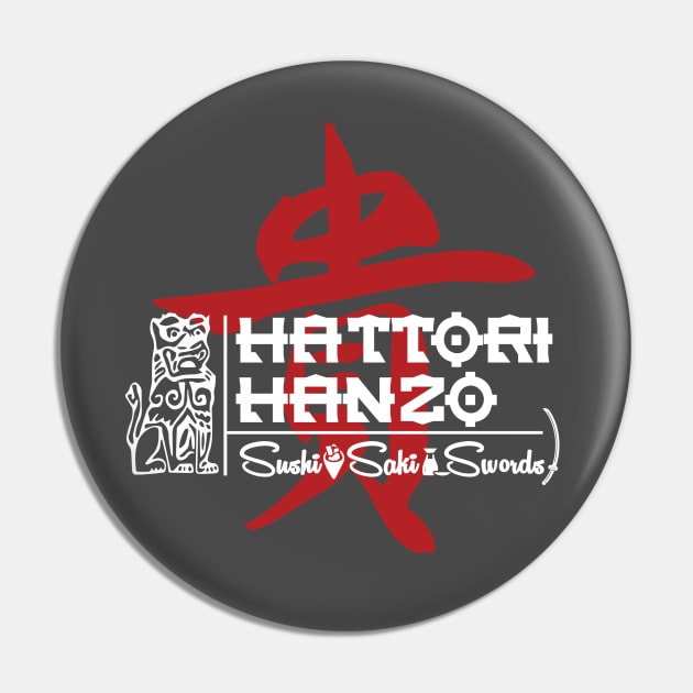 Hattori Hanzo Logo Pin by silvercloud