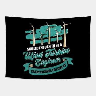 Wind Turbine Engineer Engineering Gift Tapestry