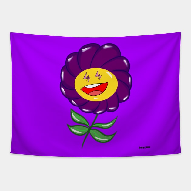 Morado sunflower ecopop Tapestry by jorge_lebeau