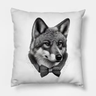 Gentleman wolf Pillow