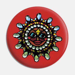 Stained Glass Sun! Pin