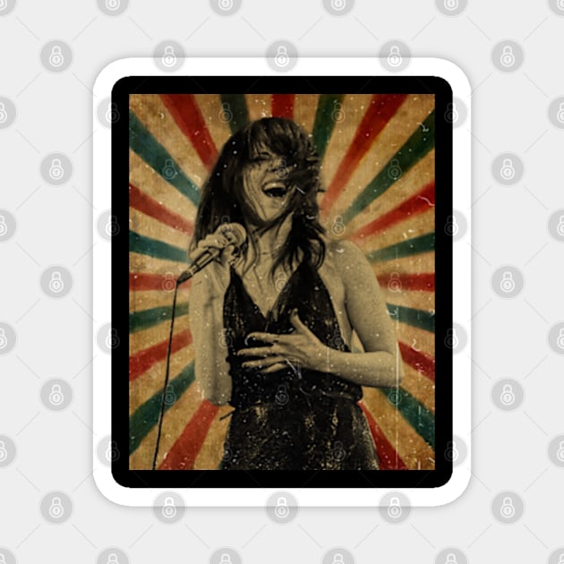 Imelda may - Photo Vintage Retro Look Fan Design Magnet by Janji Joni