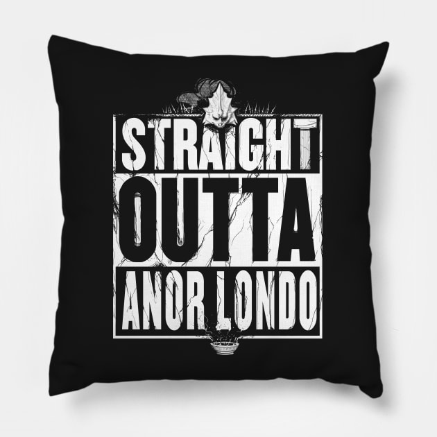 Straight Outta Anor Londo Pillow by Harrison2142