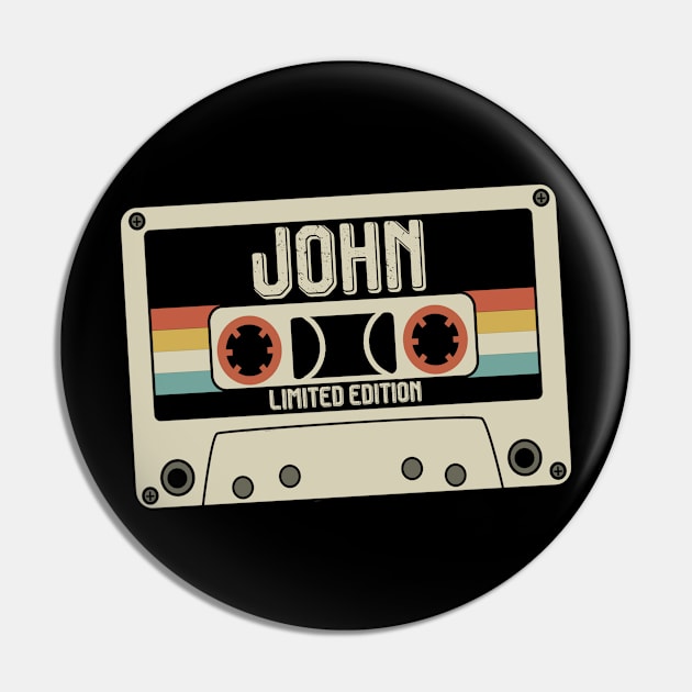 John - Limited Edition - Vintage Style Pin by Debbie Art