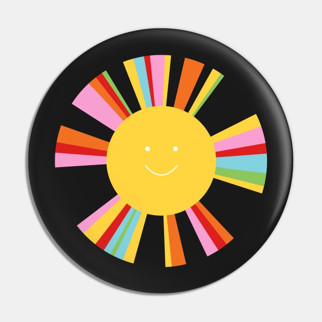 rainbow sun Pin by creativemonsoon