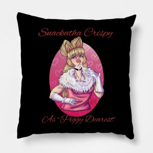 Snackatha Crispy as Piggy Dearest Pillow