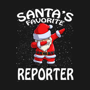 Santas Favorite Reporter Christmas T-Shirt