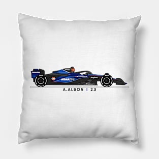 F1  Racing Alex Albon 23 Williams Fan shirt Pillow