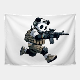 Tactical Panda Tapestry