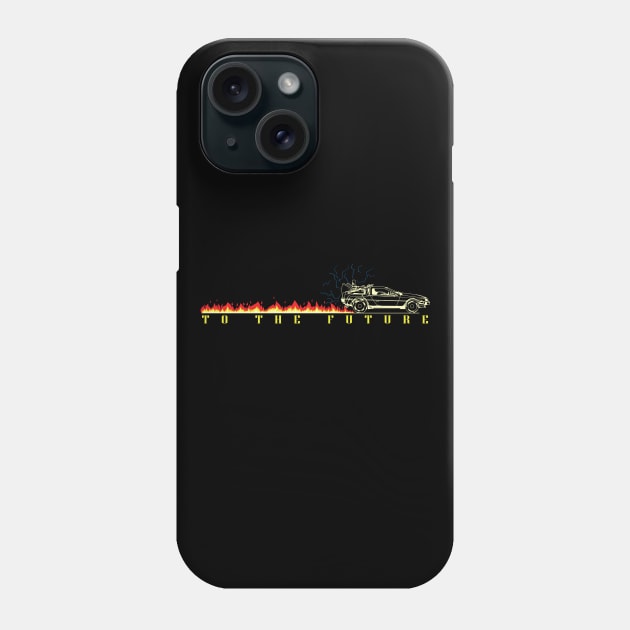 to the Future Time Machine Phone Case by dieEinsteiger