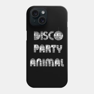 Disco Party Animal 1970s Silver Phone Case