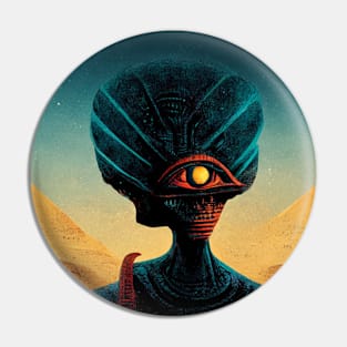 Alien in Ancient Egypt Pin