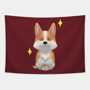 Red Pembroke corgi Tapestry