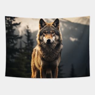 Alpine Apex Predator Tapestry