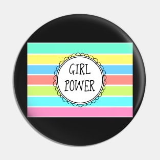 Girl Power Motif Pin