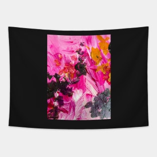 Pink paint strokes Tapestry