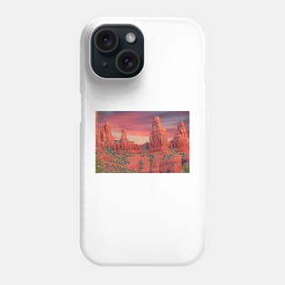 Madonna & Child with Two Nuns Red Rocks in Sedona Phone Case