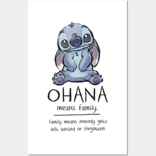 Poster Disney Stitch - Ohana Means Family, en vente sur Close Up