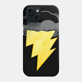 Lil Black Cloud, Big Thunderbolt Phone Case