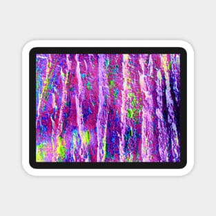 Elm Tree Bark, Digitally Enhanced Photo Magnet