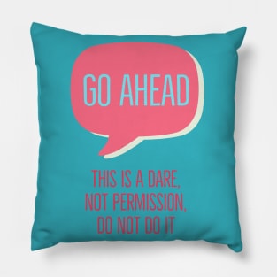 Fasbytes Reality Womens Deadly Term Dont Typography Pink Pillow