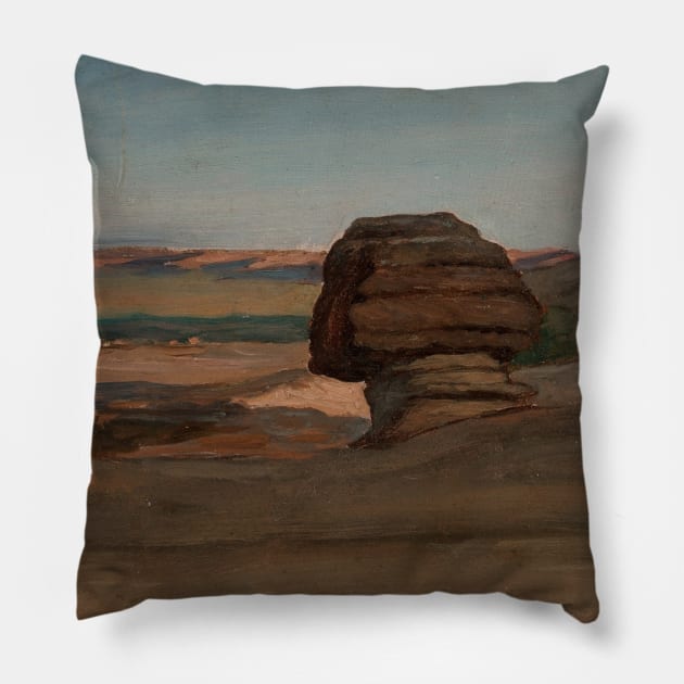 The Sphinx by Elihu Vedder Pillow by Classic Art Stall