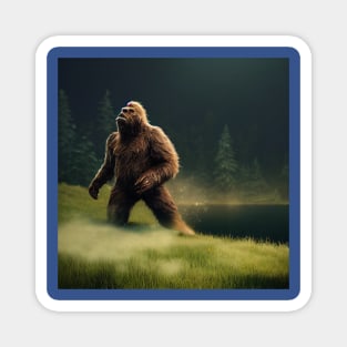 Sasquatch in Nature Magnet