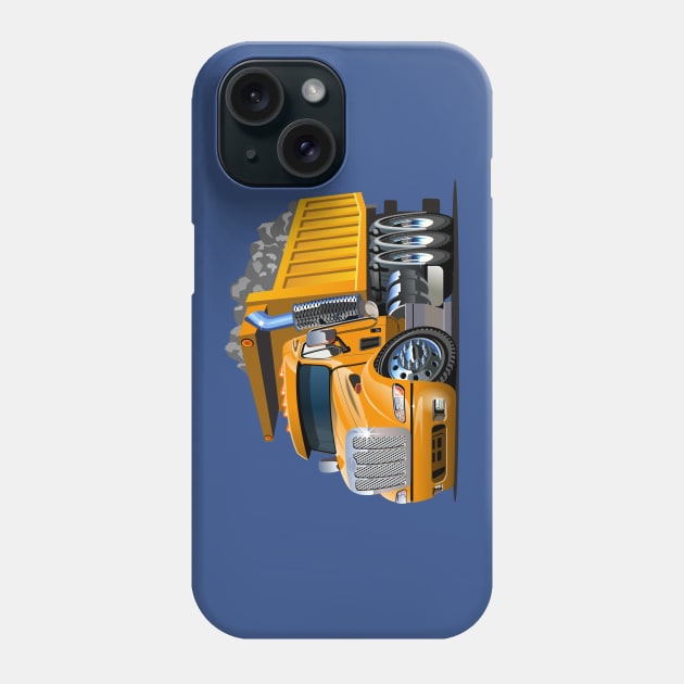 Cartoon truck Phone Case by Mechanik