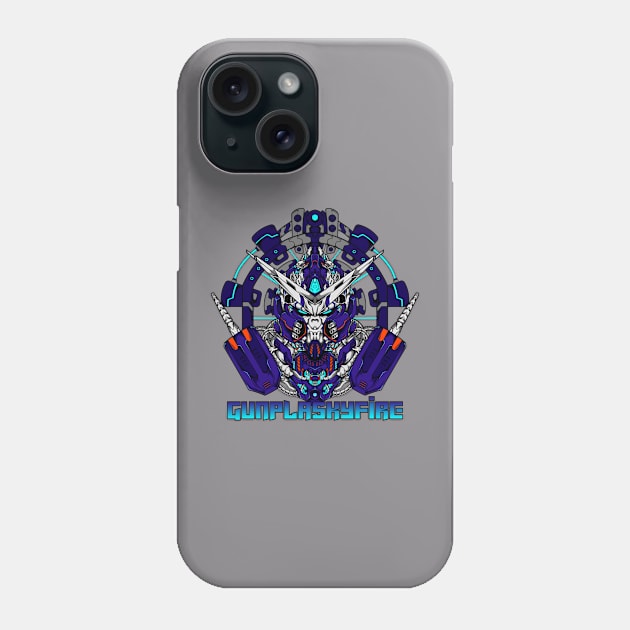 gunplaskyfire logo Phone Case by Gunplaskyfire