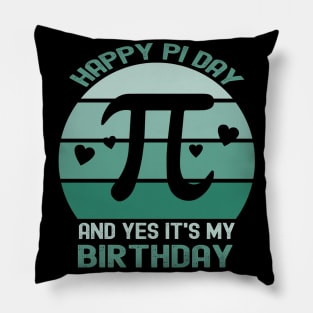 Born On Pi Day Happy Pi Day Birthday Gift Math Equations Pillow