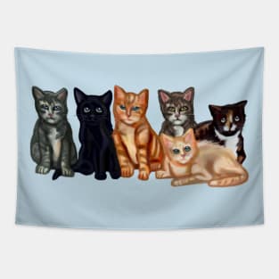 Cute Fuzzy Baby Kittens Tapestry