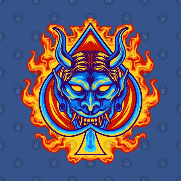 Firey Oni Mask by machmigo